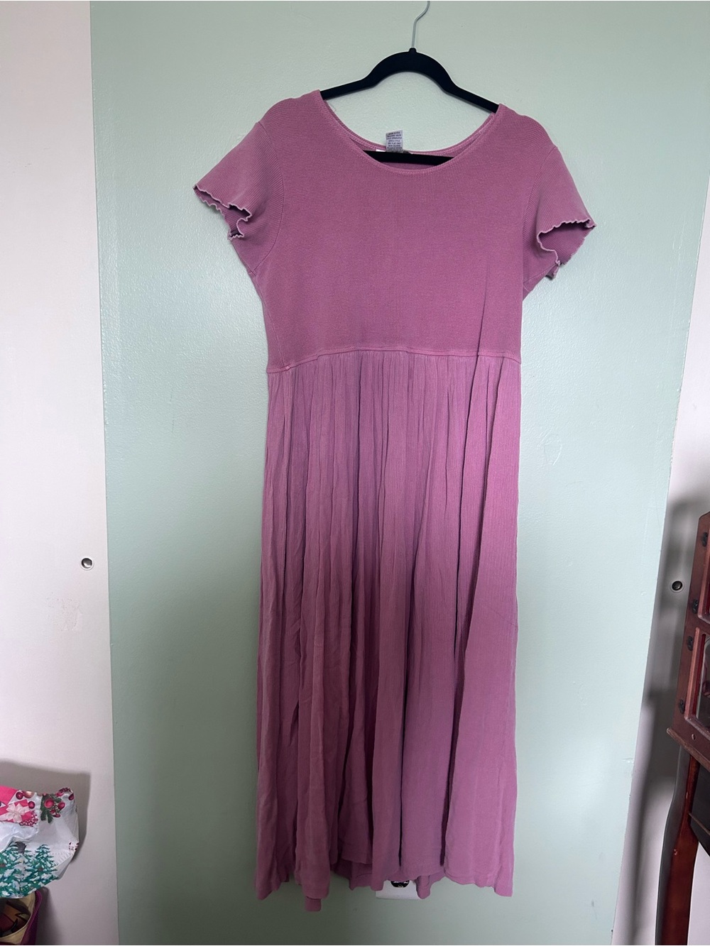 Cherokee Pink Textured Scoop Neck Top